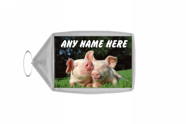 Cuddly Pigs Keyring