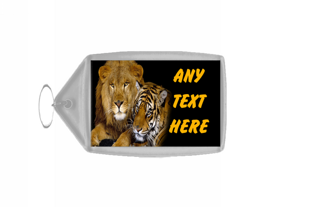Lion And Tiger Keyring