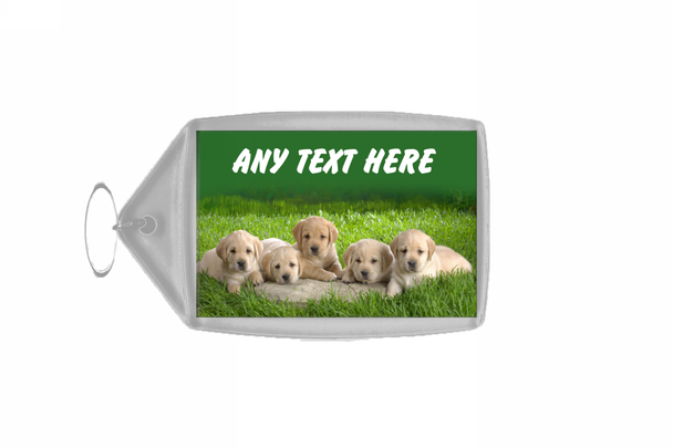 Labrador Puppies Keyring