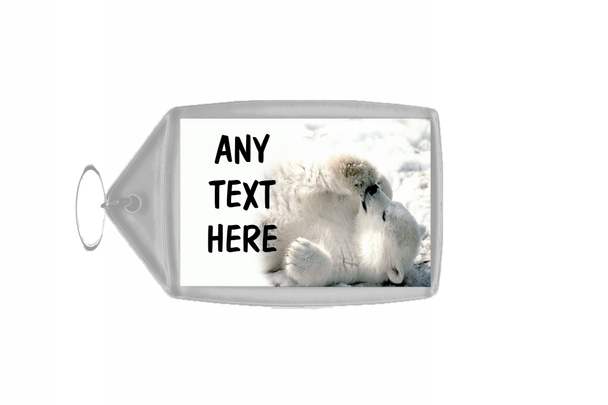 Polar Bear Cub Keyring