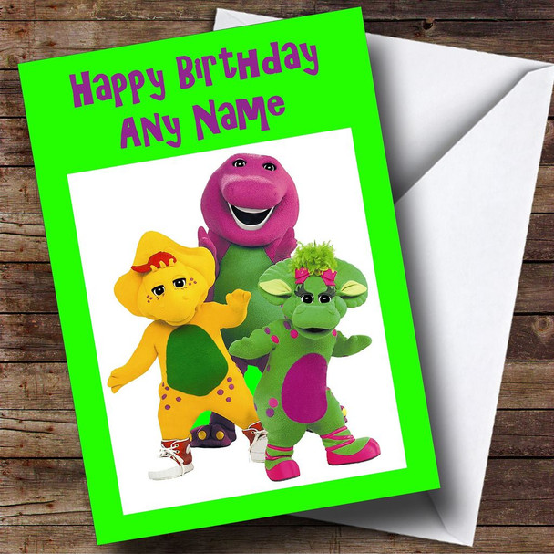 Barney Green Customised Birthday Card