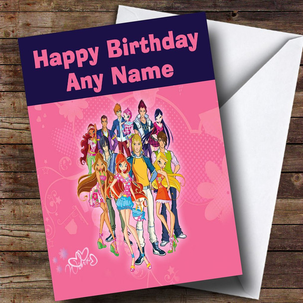 Winx Club Customised Children's Birthday Card