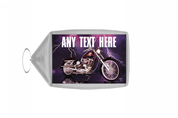Purple Harley Davidson Keyring