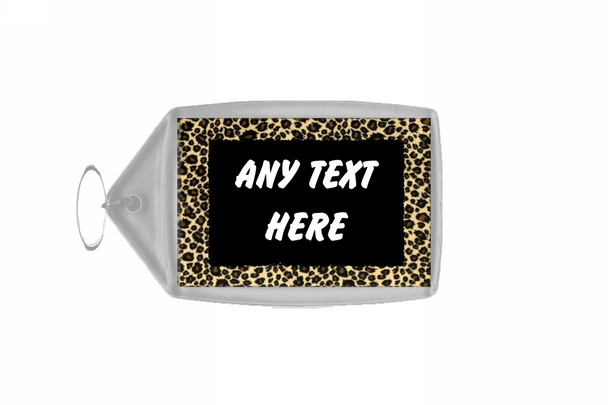 Leopard Print Keyring
