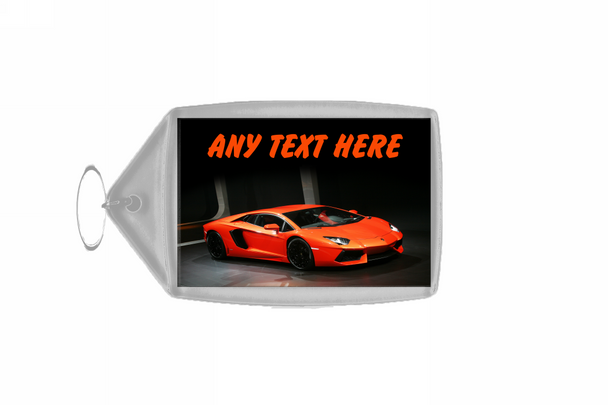 Orange Lamborghini Avantador Keyring