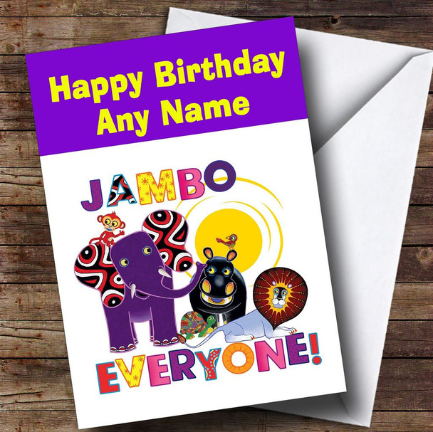 Tinga Tinga Tales Customised Children's Birthday Card