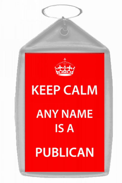 Publican Keep Calm Keyring