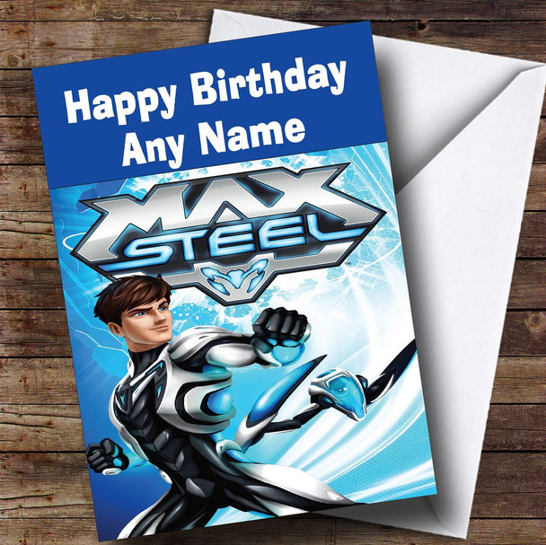 Max Steel Customised Children's Birthday Card