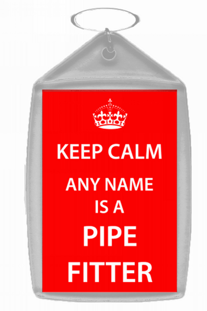 Pipe Fitter Keep Calm Keyring