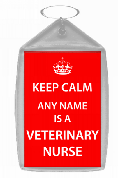 Veterinary Nurse Keep Calm Keyring