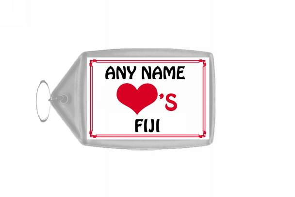 Love Heart Fiji Keyring