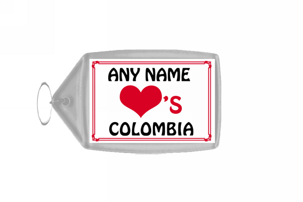 Love Heart Colombia Keyring