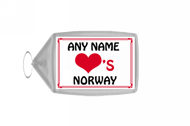 Love Heart Norway Keyring