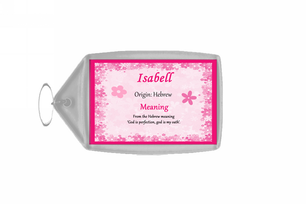 Isabell Name Meaning Keyring