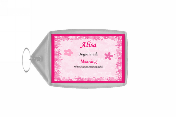 Alisa Name Meaning Keyring