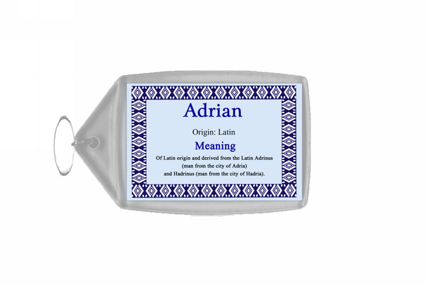 Adrian Name Meaning Keyring Adrian Name Meaning Keyring
