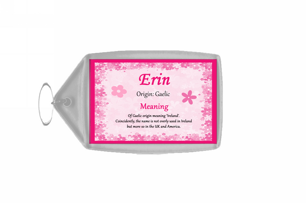 Erin Name Meaning Keyring
