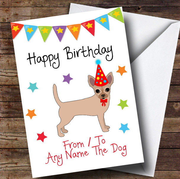 To From Dog Chihuahua Customised Birthday Card