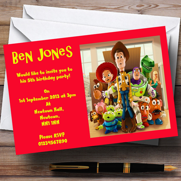 Toy Story Customised Children's Party Invitations