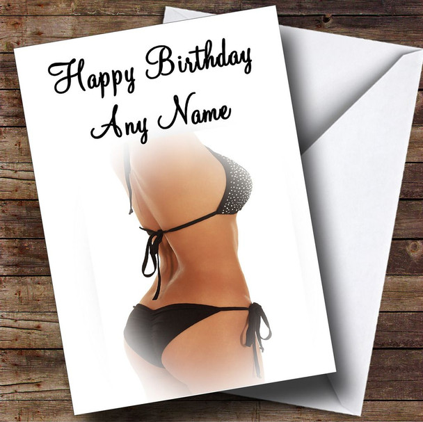 Ladies Body Customised Birthday Card