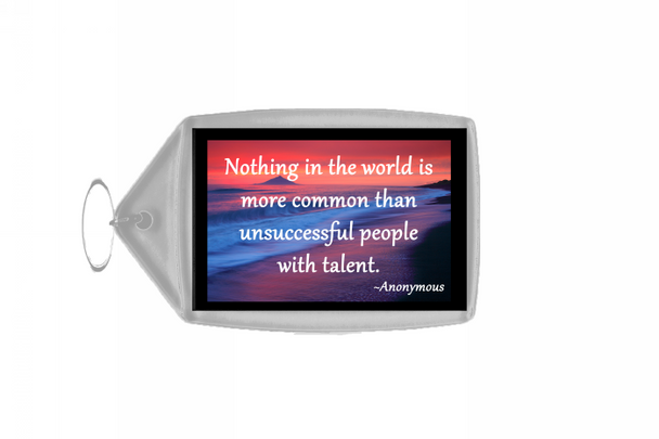 Inspirational & Motivational Quote Large Keyring - Quote 40