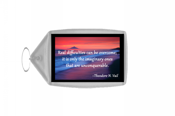 Inspirational & Motivational Quote Large Keyring - Quote 95