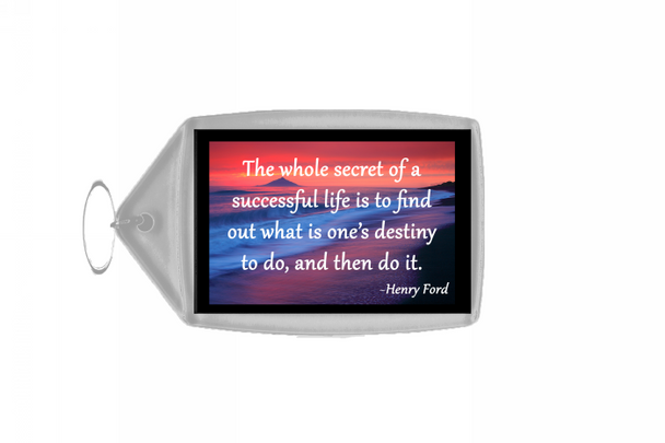 Inspirational & Motivational Quote Large Keyring - Quote 24