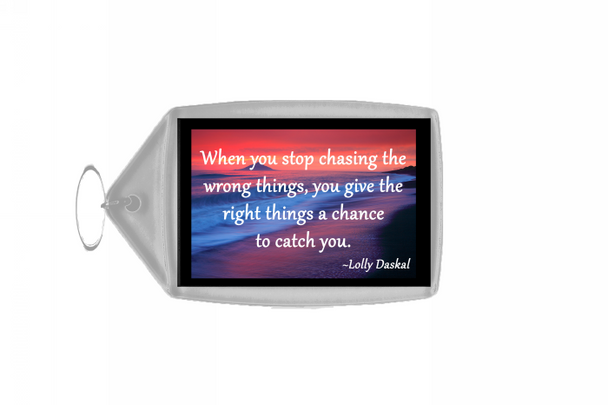 Inspirational & Motivational Quote Large Keyring - Quote 31