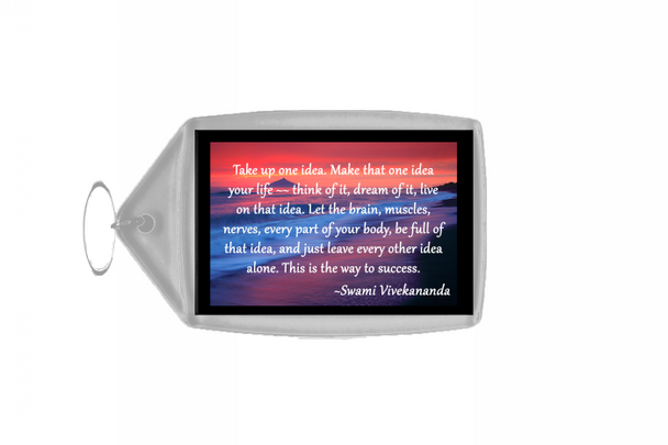 Inspirational & Motivational Quote Large Keyring - Quote 70