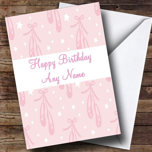 Pink Ballet Customised Birthday Card