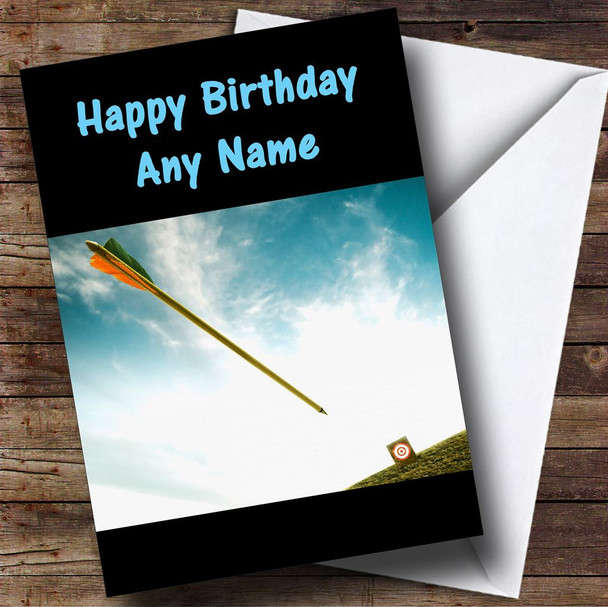 Archery Customised Birthday Card