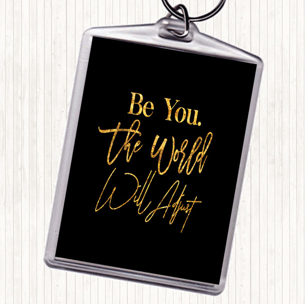Black Gold World Will Adjust Quote Keyring