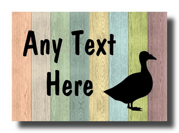 Pastel Wood Goose Magnet