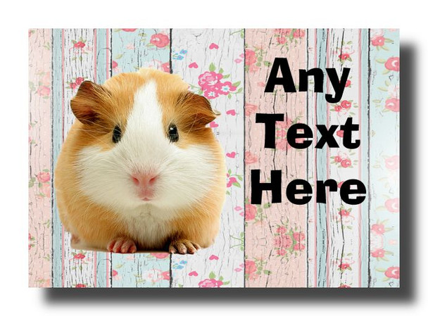 Guinea Pig Floral Magnet