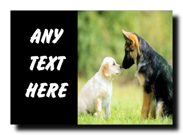 Two Cute Dogs Jumbo Magnet