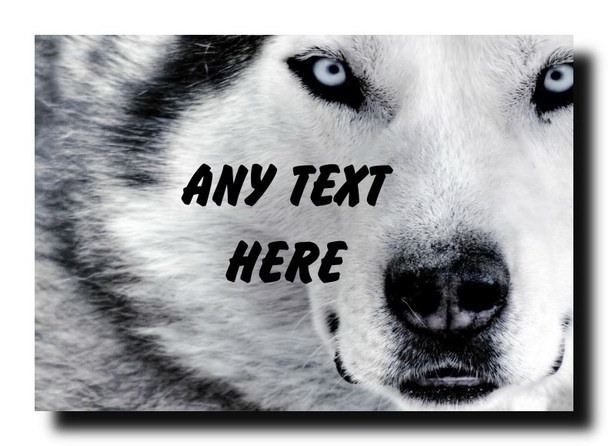 Husky Face Jumbo Magnet