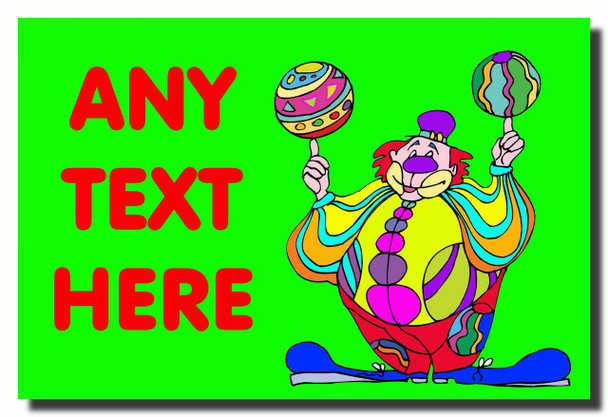 Green Clown Magnet