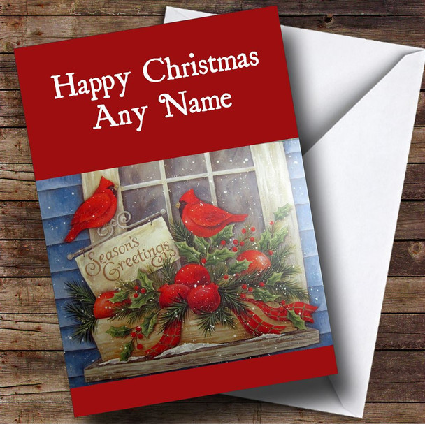 Christmas Birds Christmas Card Customised