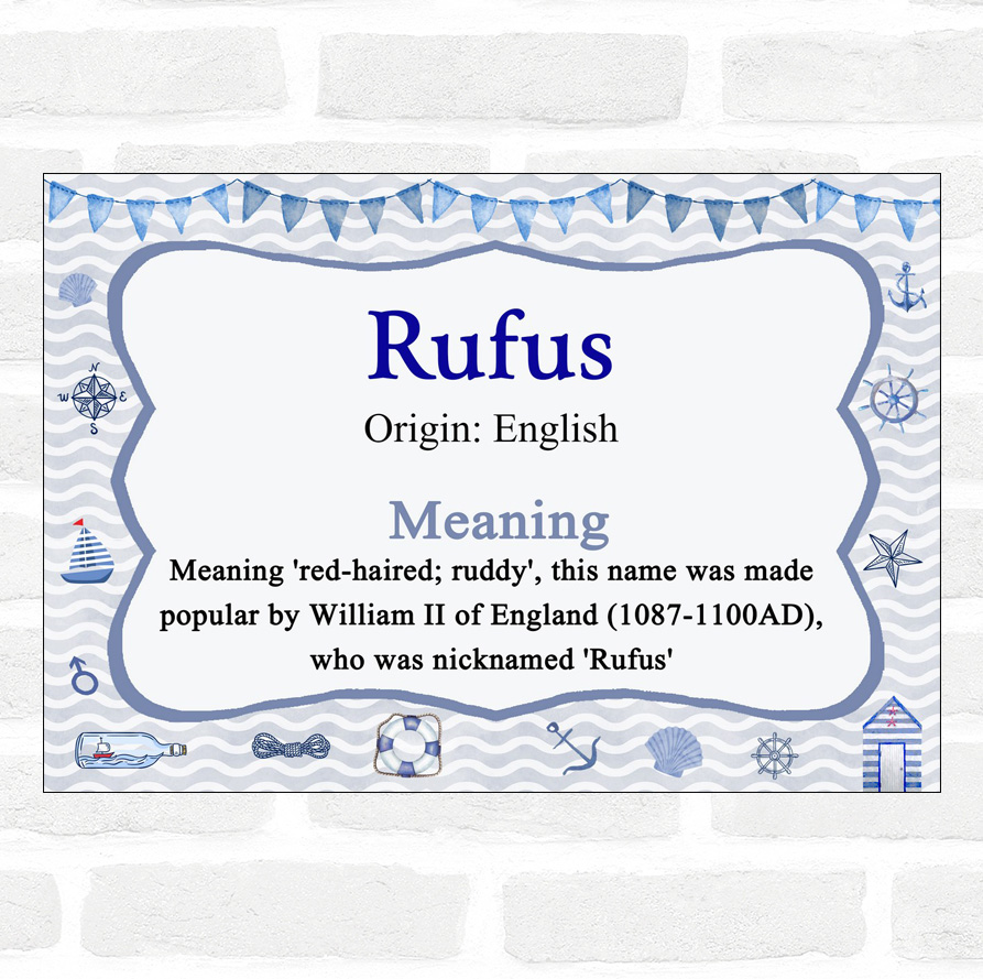 rufus name meaning