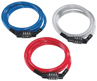 Kryptonite KryptoFlex Keeper 712 4-Digit Combo Cable Lock 4' x 7mm Assorted Colo