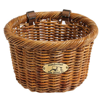 Nantucket Bike Basket Cisco Oval Bicycle Basket, 14''x11''x9.5''
