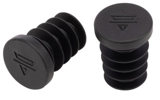 Teravail Rubber Bar End Plugs Obsidian Black