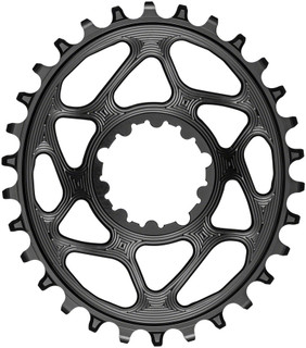 absoluteBLACK Oval Direct Mount Chainring - 30t, SRAM 3-Bolt Direct Mount, 3mm O