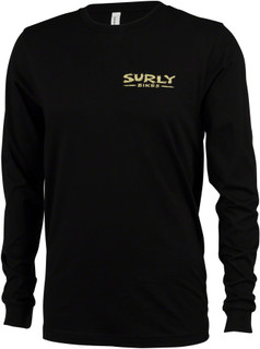 Surly Dark Feather Long Sleeve Tee - Black Unisex Small