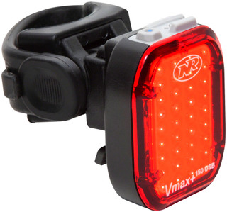 NiteRider Vmax+ 150 Taillight - 150 Lumens, Seatpost or Clothing Clip Mount, Bla
