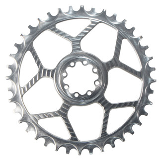 5Dev Aluminum Road Chainring, 8-Bolt Sram, 42T, Raw