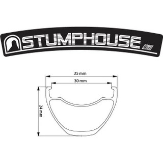 Boyd Cycling Stumphouse 27.5" Rim, 32h, Black