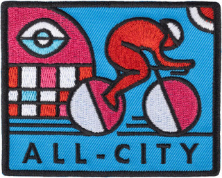 All-City Parthenon Party Patch - White Pink Red Blue Black