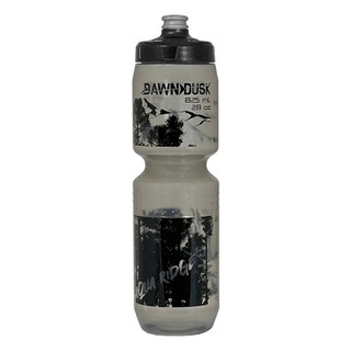 Dawn To Dusk Aqua Ridge Bottle Pop 'n Lock, Black/Clear - 28oz