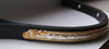 #GSBB4    Silver Browband with Gold  Edge